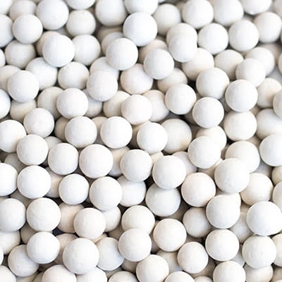 Inert alumina ball